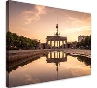 Feeby Cuadro - Cuadros Para Dormitorios - Puerta de Brandeburgo de Berlín Paisaje - 30x20 cm - Decoracion Pared - Para el Dormitorio y la Sala de Estar