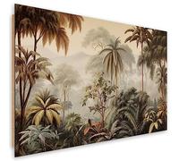 Feeby Cuadros Decorativos Palmeras Follaje tropical 120x80 cm 1 Pieza Modernos Impresión Artística Calidad fotografica Imagen Decoración De Pared Salon Dormitorio Oficina Hotel Spa Exóticos Verde