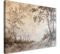 Feeby Lienzos decorativos - cuadros decoracion salon modernos - cuadro lienzo - 90x60 cm - lienzo grande - Bosque Árboles Naturaleza- cuadros decoracion salon