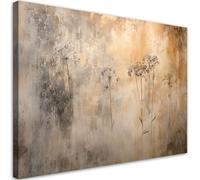 Feeby Lienzos decorativos - cuadros decoracion salon modernos - cuadro lienzo - 90x60 cm - lienzo grande - Plantas en la niebla Gramíneas- cuadros decoracion salon