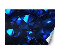 Feeby Papel Pintado Efecto 3D Neón 350x245 cm Azúl XXL Fotomurales Tejido No Tejido Decoración De Pared Moderna Decorativos Dormitorio Para la sala Juego Adolescentes