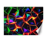 Feeby Papel Pintado Efecto 3D Neón 400x280 cm Colorido XXL Fotomurales Tejido No Tejido Decoración De Pared Moderna Decorativos Dormitorio Para la sala Juego Adolescentes