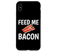 Feed Me Bacon Funny para los Amantes del Tocino Carcasa para iPhone XS MAX