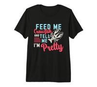 Feed Me Crawfish and Mardi Gras Crawfish Festival de Mariscos Camiseta Premium