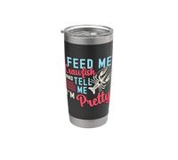 Feed Me Crawfish And Mardi Gras Crawfish Festival de Mariscos Vaso térmico de acero inoxidable de doble pared