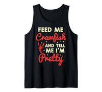 Feed Me Crawfish Dime Im Pretty Funny Crayfish Women Camiseta sin Mangas