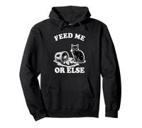 Feed Me Or Else Plant Gatos Gatito Amante de los Gatos Sudadera con Capucha