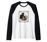 Feed Me Or Else Planta para gatos Plantas para gatitos Amante de los gatos Camiseta Manga Raglan