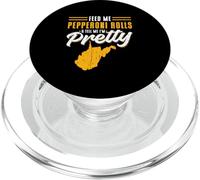 Feed Me Pepperoni Rollos Tell Me I'm Pretty West Virginia PopSockets PopGrip para MagSafe