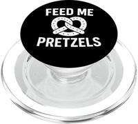 Feed Me Pretzels Divertido Snack Humor Pretzel Amante Cita PopSockets PopGrip para MagSafe