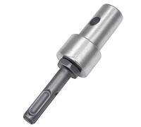 feedal Adaptador de taladro de barrena, adaptador de taladro de hielo, rosca sin llave, adaptador de portabrocas de 1/2 pulgadas, vástago redondo M13 x 15 mm