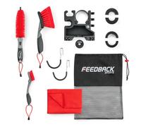 Feedback Sports Soporte de reparación de barra de cepillo, kit de lavado de | Se adapta a soportes Feedback Sports con almacenamiento para mangueras, herramientas y ruedas; incluye soporte de cadena