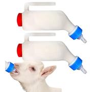 Feeder Bottles for Goat, 2X Lamb Feeding Bottles, Pet Breeding Accessory, Scaled and Handle, For Goat, Cow, Sheep, Puppy, Convenient, Easy Feeding, Durable Design