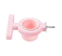 Feeder Bowl, Nut Cup, Cockatoo Seed Bin, Elevated Wood Stand, Easy Installation Hardware, Poultry Care Accessory, Macaw Galah Poultry Feeding Station Metal Vessel