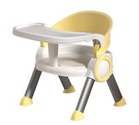 Feeding Chair, Booster Seat Table, Lightweight Game Stool, PP Construction, 15.16x13.39x12.99 inches, 1700g Weight, Compact Floor Chair with Music, for Study Play, Dining Home Use