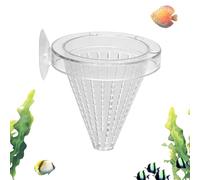 Feeding Dish - Suction Cup Red Worm Feeder Bowl | Fish Tank Feeding Cup - For Home Living Room Bedroom Tabletop Aquarium Aquatic Plants, Bloodworm Cups