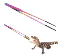Feeding Tongs, Head Terrarium Tools, Versatile Safe Gentle Non Slip Silicone, Tank Maintenance for Reptiles, Snakes, Spiders, Lizards, Aquatic Plants, Pet Feeding and Home