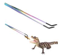 Feeding Tongs, Stealtweezers,10.39 Inches, Little Picker Grab Tool, Non Slip Grip Design, for Aquarium, Terrarium, Feeding Tank, Cage, Pet Care, Lizard Home, Frog Corner