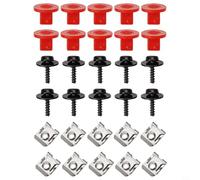 Feegow 10 juegos para T30 Motor Splash Shield Tornillos Tuercas Kit para C-Max Escape Focus Explorer Connect Undertray Cover Fixings Negro