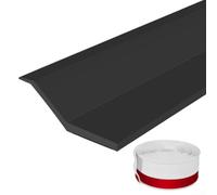 Feegow Burlete para puertas - TPE autoadhesivo burlete de puerta insonorizado resistente a la intemperie, sello de umbral de puerta de garaje (color negro)