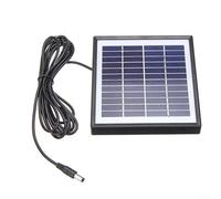 Feegow Cargador de panel solar de 5 W, 12 V, módulo fotovoltaico monocristalino de alta eficiencia para uso automotor, marino y a pequeña escala, cable de 300 cm incluido