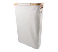 Feegow Cesta de almacenamiento plegable con tapa dispensadora, organizador de caja de pañuelos de gran capacidad para el hogar, contenedor de tela plegable para ropa y juguetes, gris, negro y beige