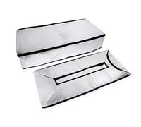 Feegow Cubierta del aislamiento de la escalera del ático, tienda de la burbuja del papel de aluminio superior para escotillas del desván de hasta 25x54x11 pulgadas