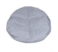 Feegow Cubierta solar redonda para piscinas sobre el suelo y estructuras inflables, lámina de protección contra el polvo impermeable gris para reducir la pérdida de agua y calor, 140 cm a 230 cm (140