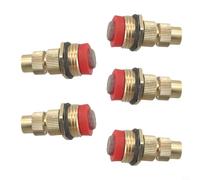 Feegow Juego de 5 boquillas de pulverización ajustables, boquilla de manguera de jardín atomizadora para nebulización, riego y humidificación de invernadero, rosca de latón de 1/2 pulgada (DN15), 100