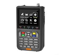 Feegow Medidor digital de señales de satélite - DVB-S2X detector de fuerza de señal, pantalla LCD HD de 3,5 pulgadas para configurar antena parabólica