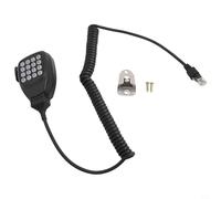 Feegow Micrófono MC-59 para Kenwood TM-271A, TM-281A, TM-471A, TM-D710A, TM-V71A, para conector RJ-45 de 8 pines, cable blindado de 5 pies con cancelación de ruido y multifrecuencia de doble tono