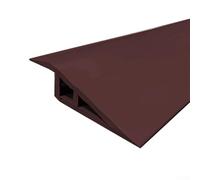 Feegow-Tiras de bordes de transición para suelos, transiciones de umbral ajustables, 1 m de longitud, 20 mm de espacio, material premium (marrón oscuro)