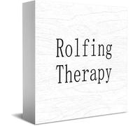 Feehiget Rolfing Therapy - Letrero de madera para decoración de oficina en casa, 5 x 5 pulgadas