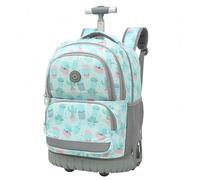 FEEIMO Mochila con Ruedas Mochilas Escolares con Ruedas para Niños, 40L Trolley Mochila Infantil para Colegio y Viajes, Verde