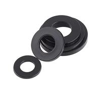 FEEIMOL Arandelas Planas de Nailon Negro, Arandela Plana de Plastico M22x42x3.0mm (10 pcs)