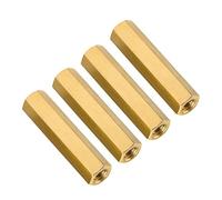 FEEIMOL M3 Separador Hexagonal de Latón, Hembra Roscado Tornillo Espaciador Roscado Tuerca Pilar M3x7mm (60 pcs)
