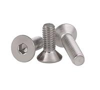 FEEIMOL Tornillos Allen de Cabeza Plana Tornillos Avellanado de Acero Inoxidable Tornillos de Máquina M2x4mm (100 pcs)