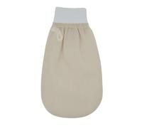 Feel Fine Manopla Exfoliante Turca - Guante Kese de Hammam de Seda Cruda 100% para Hombres y Mujeres | Exfoliante Artesanal Turco para la Piel, Exfoliador para Ducha, Baño y Sauna (Blanca)