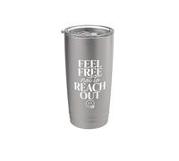 Feel Free Not To Reach Out Introvertido solo paz |- Vaso térmico de acero inoxidable de doble pared