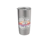 Feel Free Not To Reach Out Introvertido solo paz - Vaso térmico de acero inoxidable de doble pared