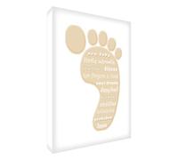 Feel Good Art - Bloque decorativo (acrílico), beige, 7.4 x 10.5 cm