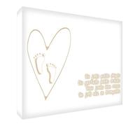 Feel Good Art Diamant Diez Dedos de las manos y los pies, bloque decorativo de acrílico beige Talla:14.8 x 21 cm