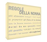 Feel Good Art GR-A6BLK-01IT - Figura Decorativa de acrílico con Texto Reglas de la Abuela