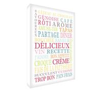 Feel Good Art - Lienzo decorativo para pared, diseño moderno, Multicolores, 40 x 60 cm