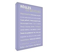 Feel Good Art - Reglas de boda sobre marco, Lilas, 60 x 91 cm