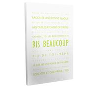 Feel Good Art Ris Beaucoup - Cuadro de pared (91 x 60 cm), diseño moderno, color verde lima y blanco