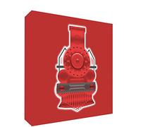 Feel Good Art Traina5Blk-04It Treno Annata Token Decorativo de acrílico, Pulido de Diamante, diseño ilustrativo