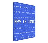 Feel Good Arte Moderno y de la lona en el fotograma Muro tipográfico Estilo Azul 91 x 60 cm