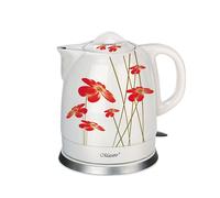 Feel-maestro mr-066-red flowers electric kettle 1.5 l 1200 w red, whit