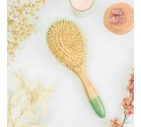 Feel Natural - Cepillo de pelo desenredante de bambú natural - Mango ergonómico - Forma clásica - Idea de regalo para mujer